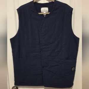 adidas Navy Quilted Vest